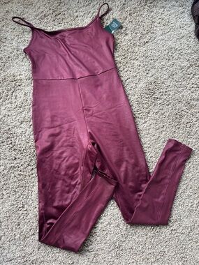 wild fable Burgundy Spaghetti-Strap Jumpsuit